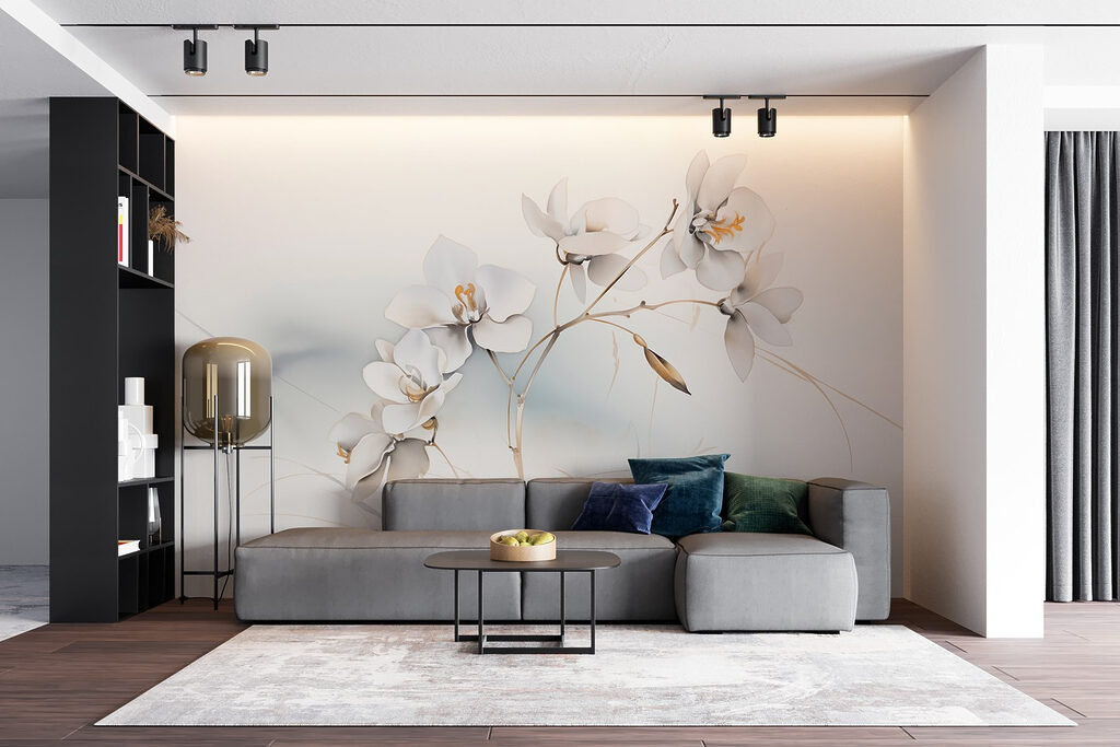 Ramos dourados e leves — interior 6