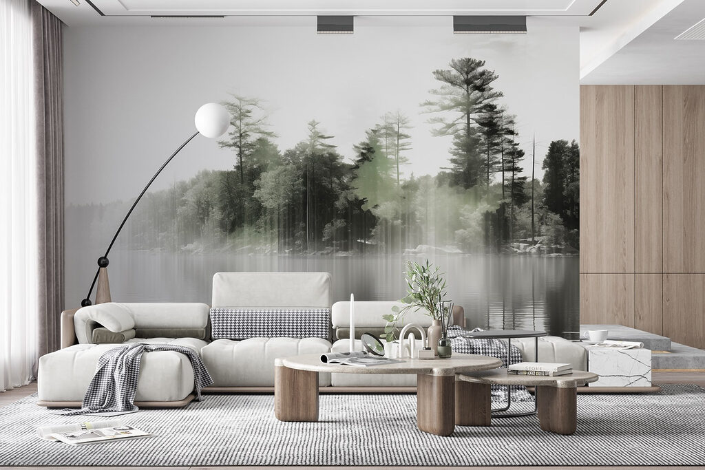 Árvores sobre água calma — interior 3