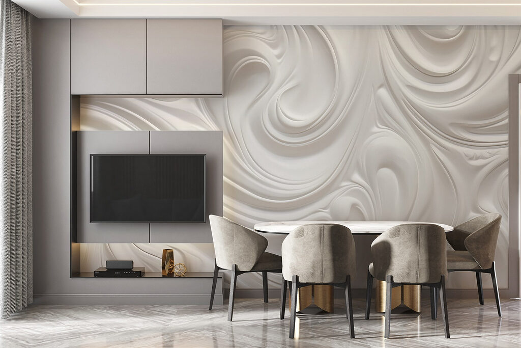 Curvas brancas em espiral — interior 4