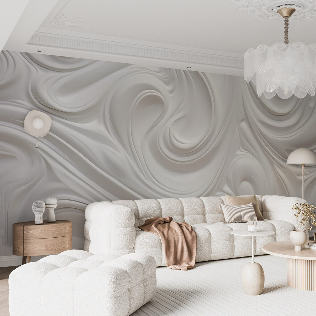 Curvas brancas em espiral — interior 5