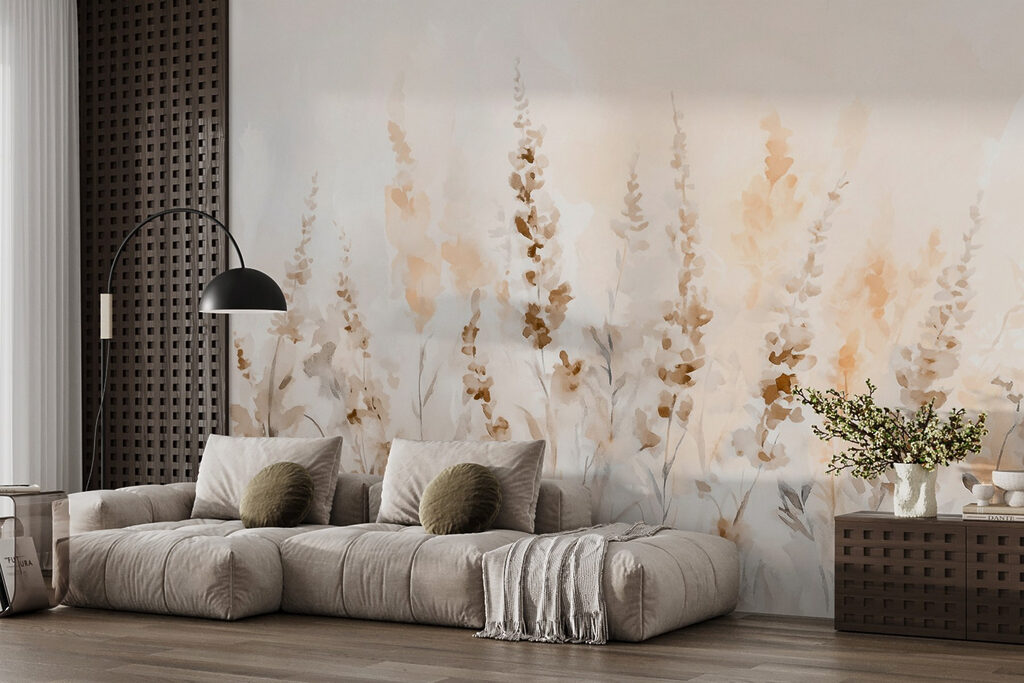 Flores esguias em aguarela — interior 3