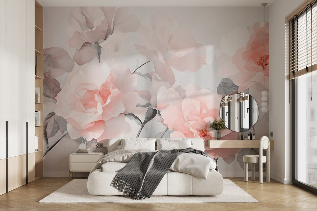 Rosas em aguarela — interior 2