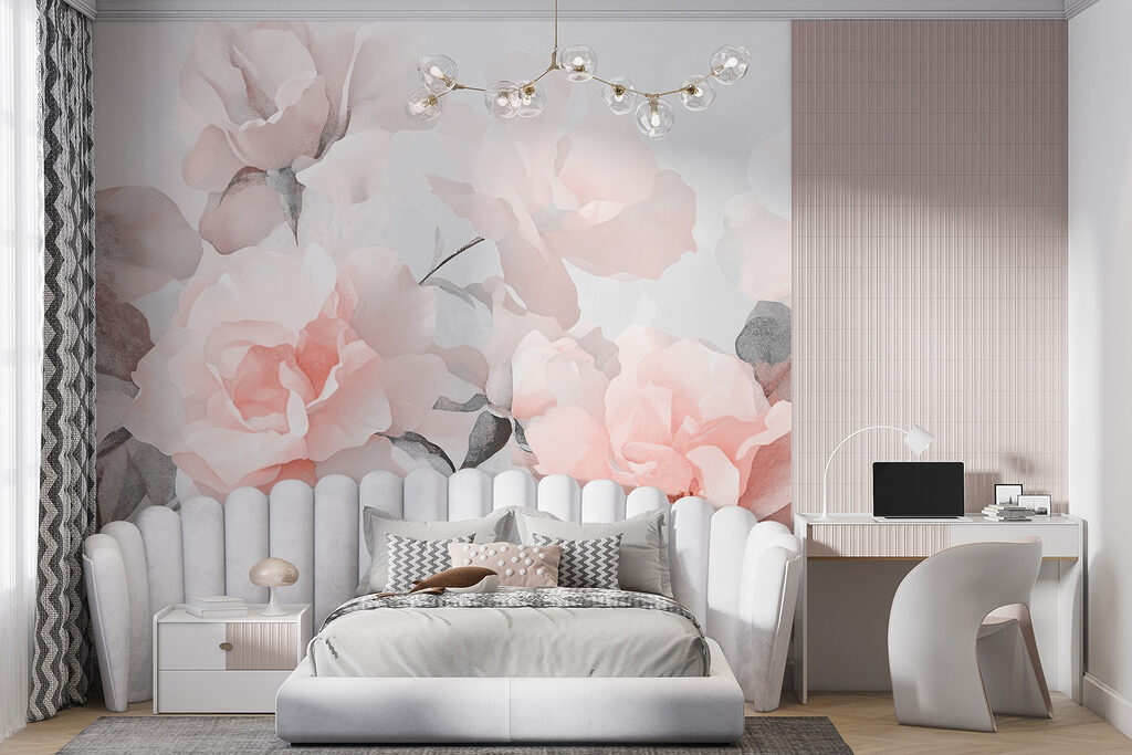 Rosas em aguarela — interior 4