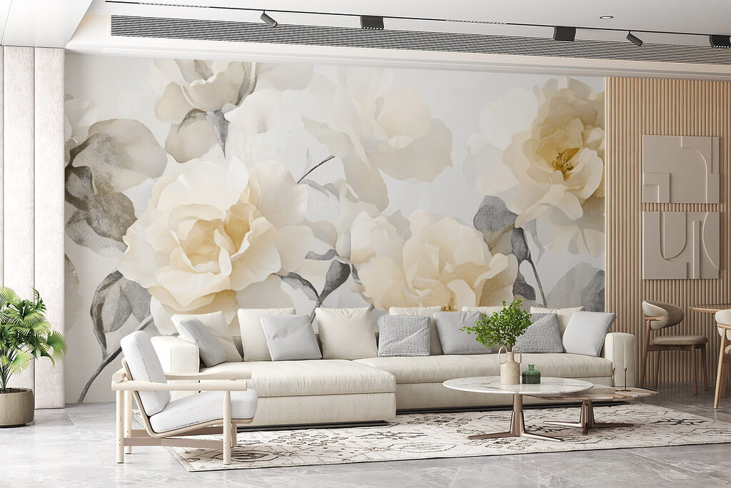 Rosas em aguarela — interior 2
