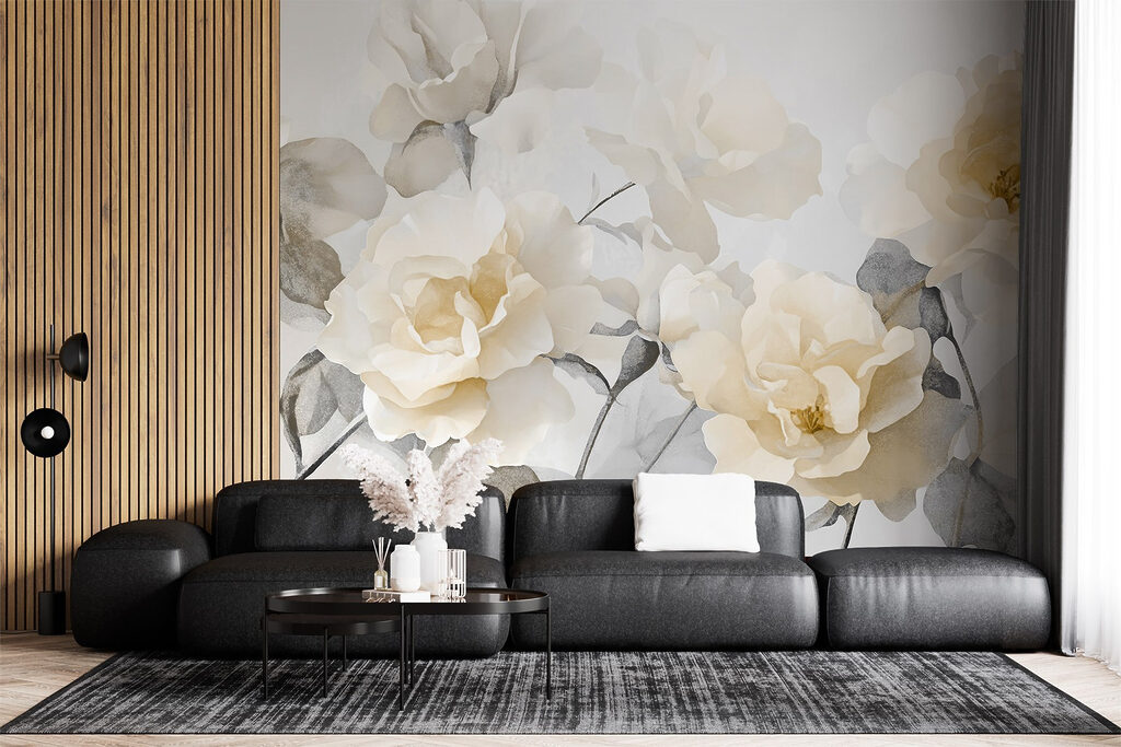Rosas em aguarela — interior 3