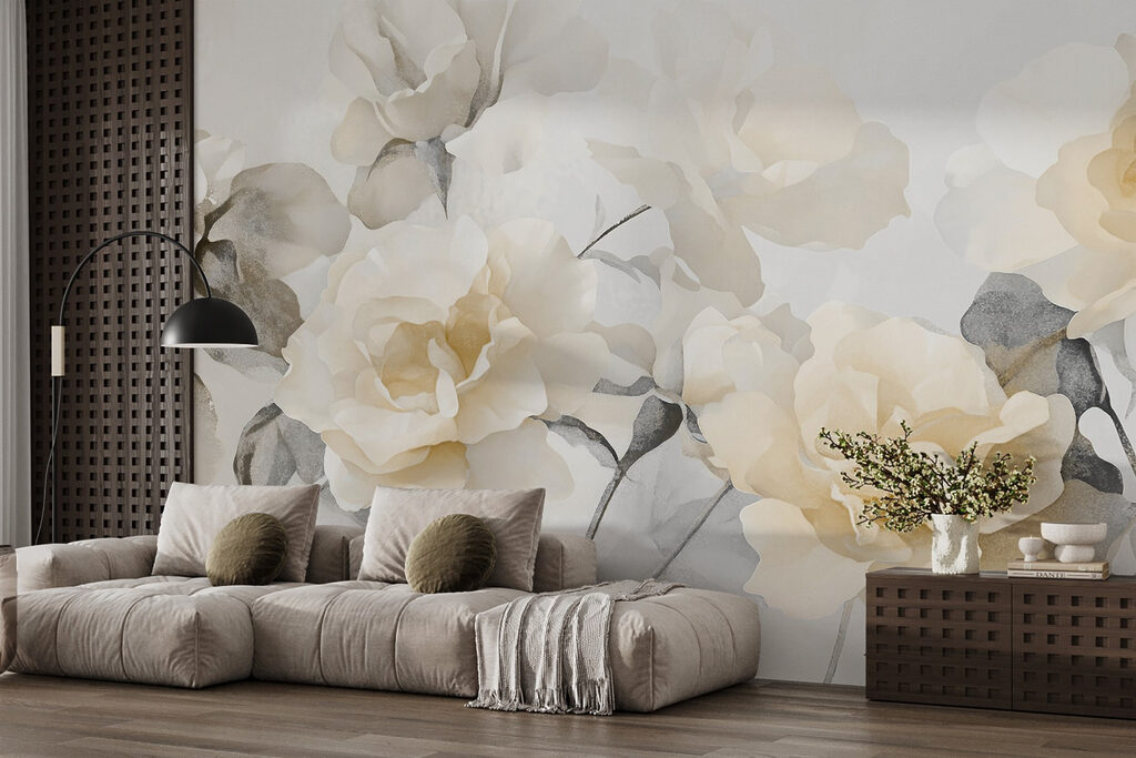 Rosas em aguarela — interior 4