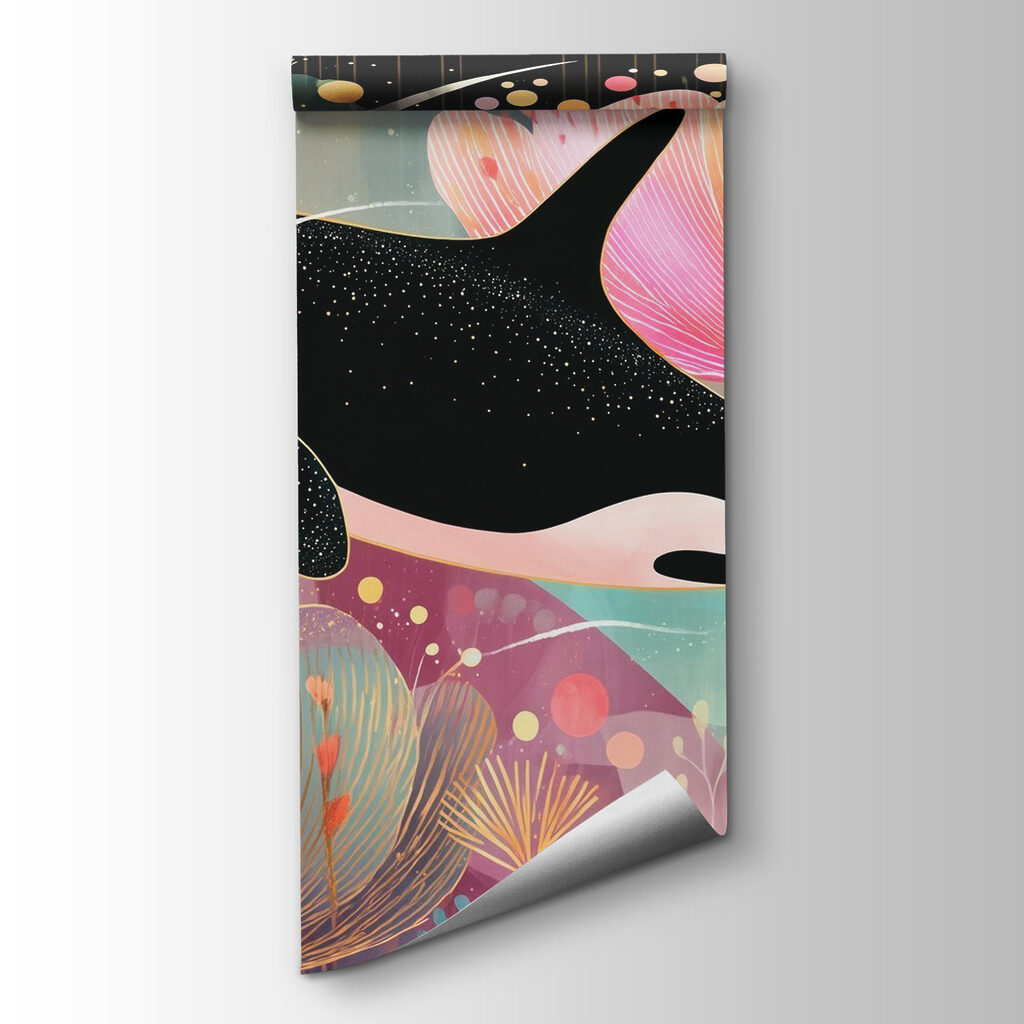 Orca entre flores — vista do produto