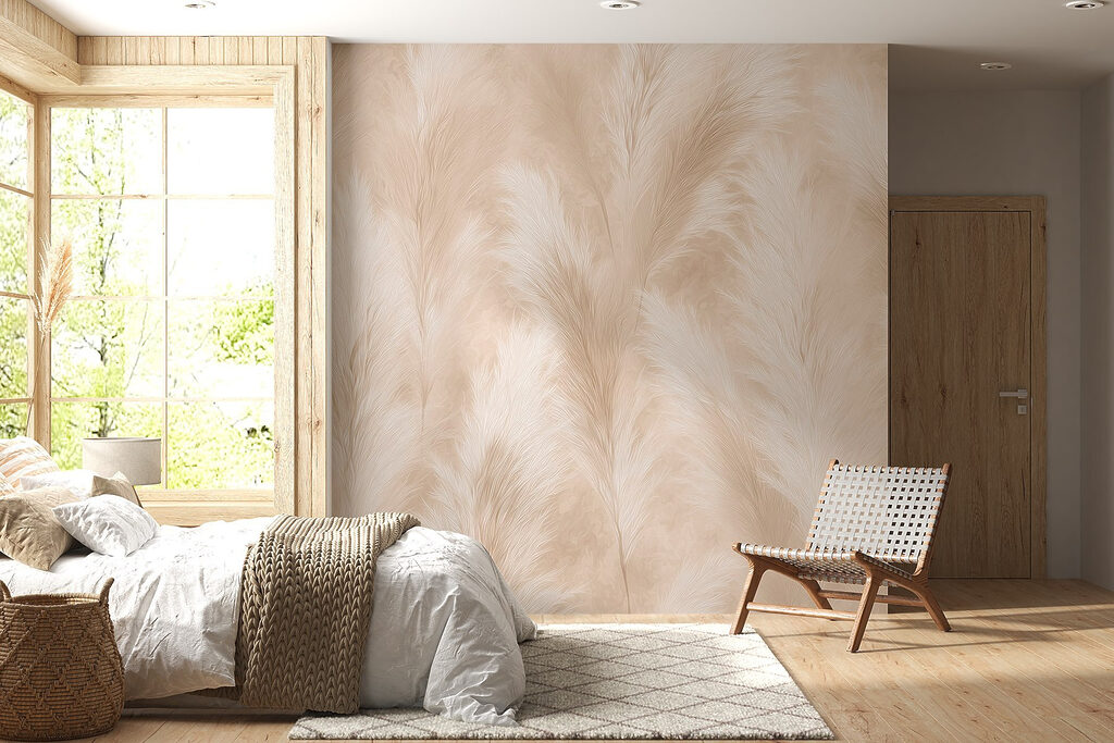 Plumas creme em campo — interior 4