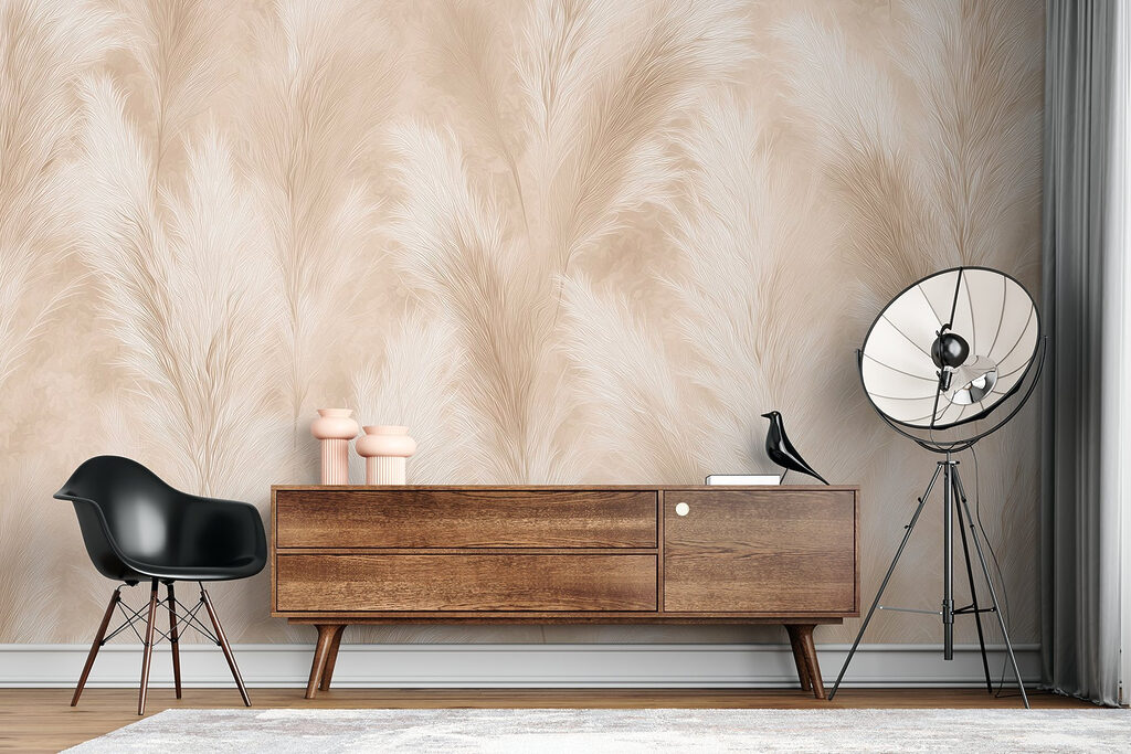 Plumas creme em campo — interior 7