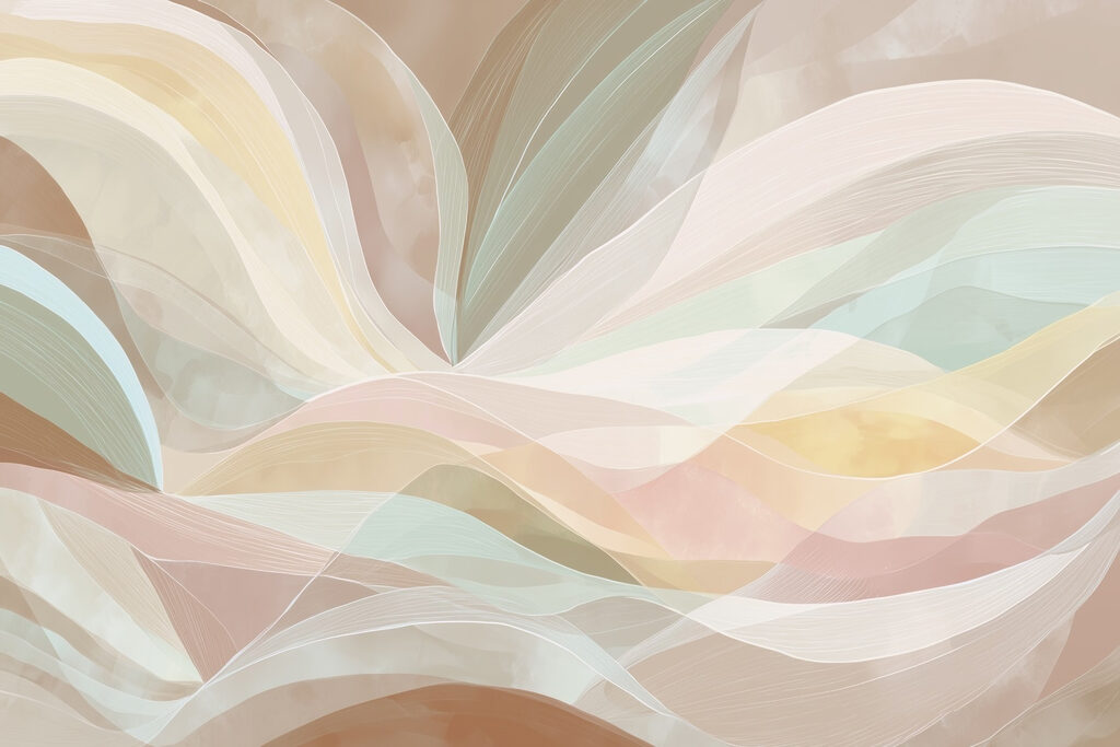 Faixas de cor pastel — design completo