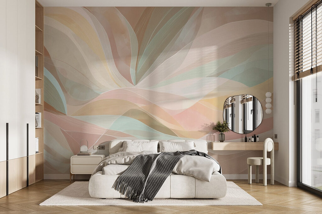Faixas de cor pastel — interior 1