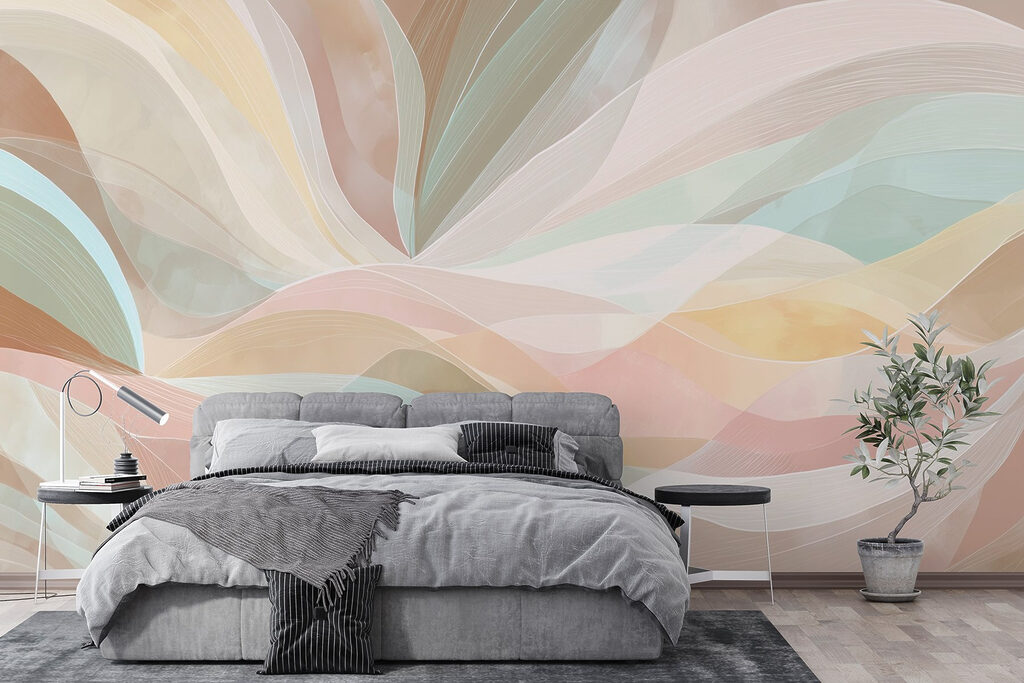 Faixas de cor pastel — interior 2