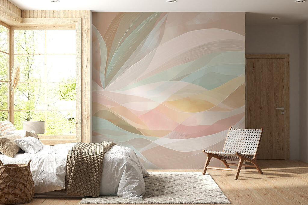 Faixas de cor pastel — interior 3