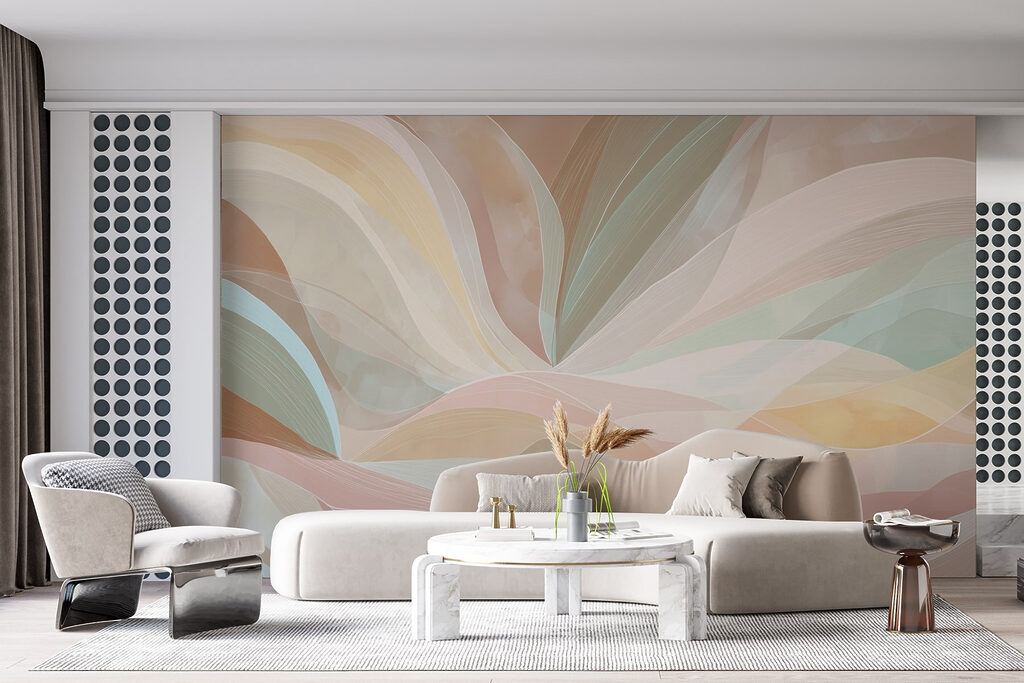 Faixas de cor pastel — interior 4