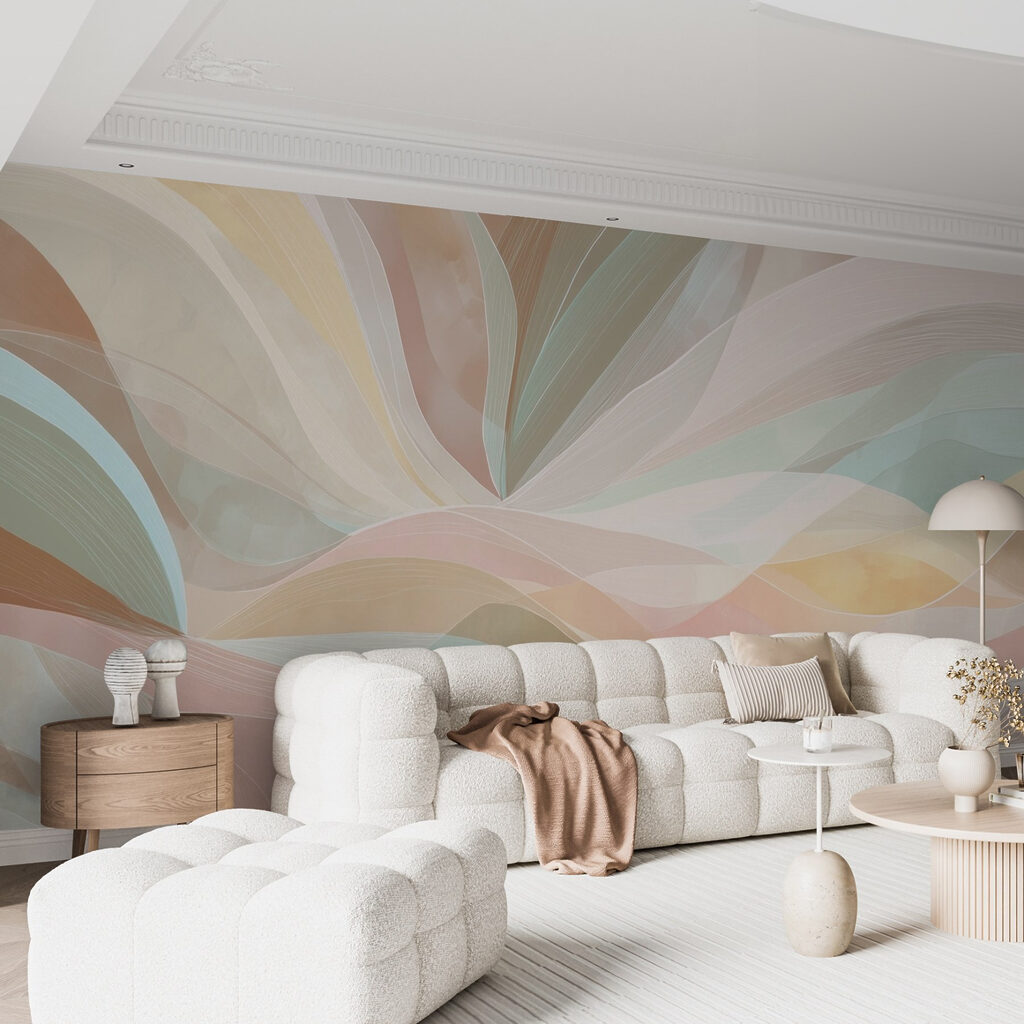 Faixas de cor pastel — interior 5