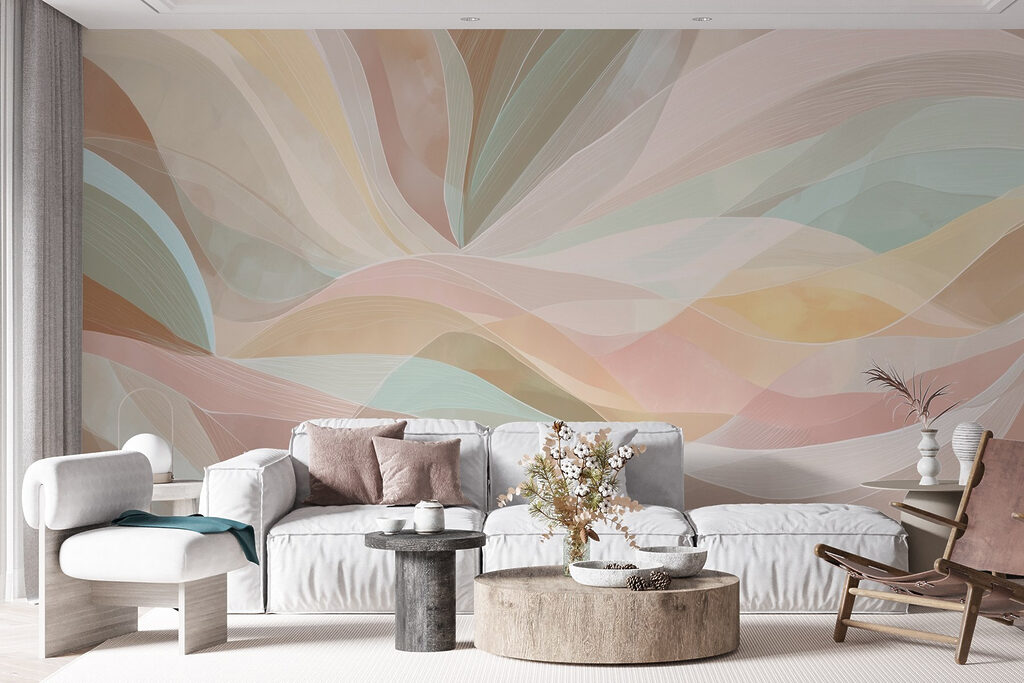 Faixas de cor pastel — interior 6