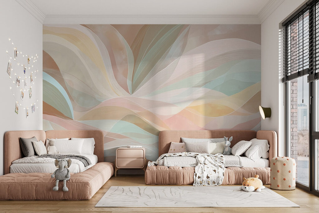 Faixas de cor pastel — interior 7