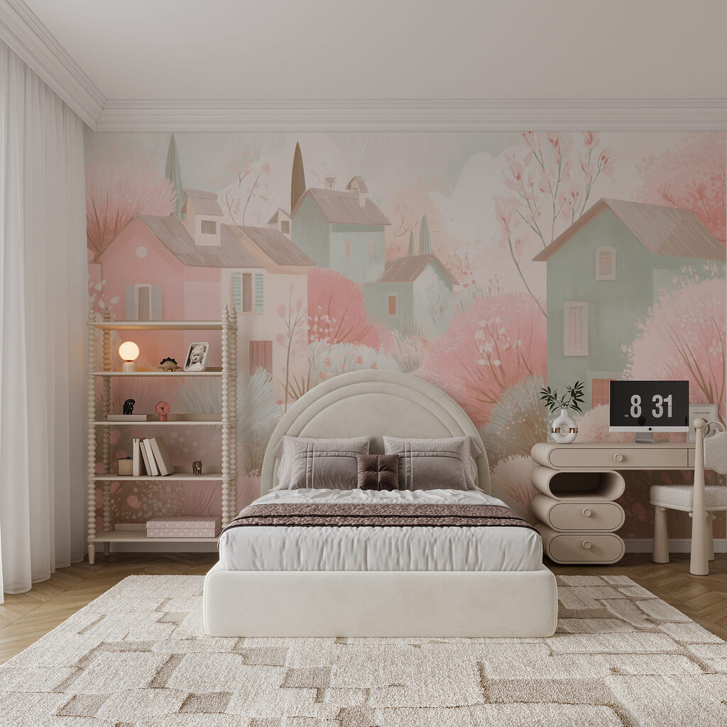 Casinhas pastel entre flores — interior 2