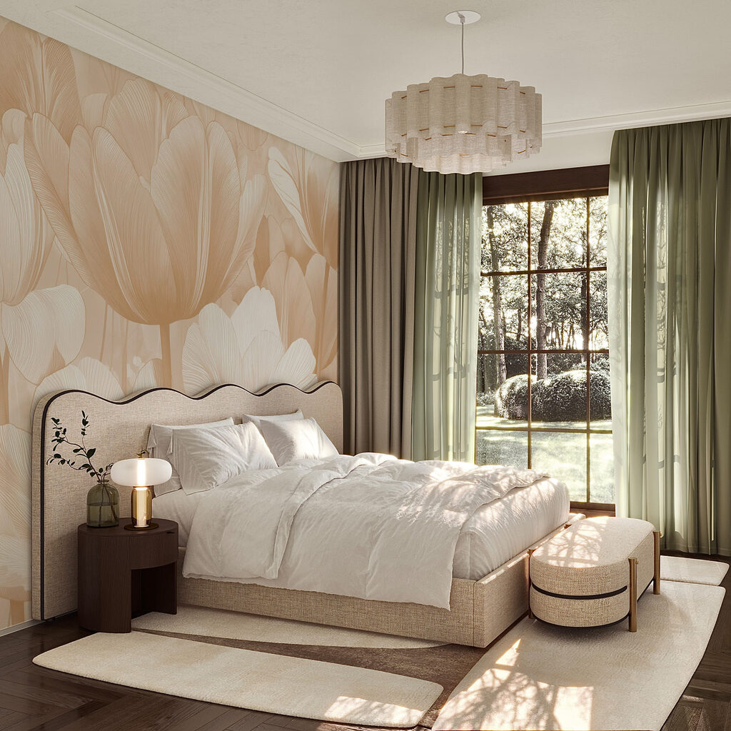 Tulipas claras em linhas — interior 2