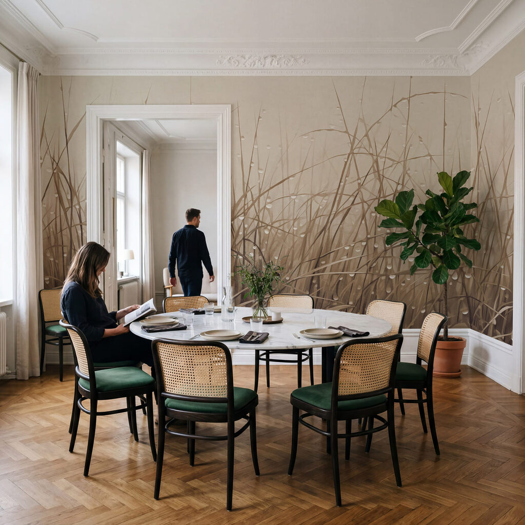 Orvalho nas gramíneas — interior 1
