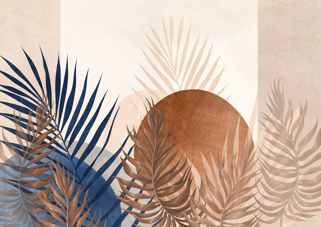 Palmeira diante do sol — design completo