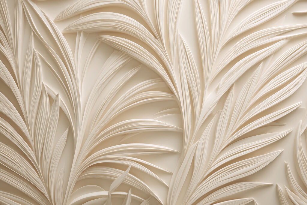 Palmas creme com sombras — design completo
