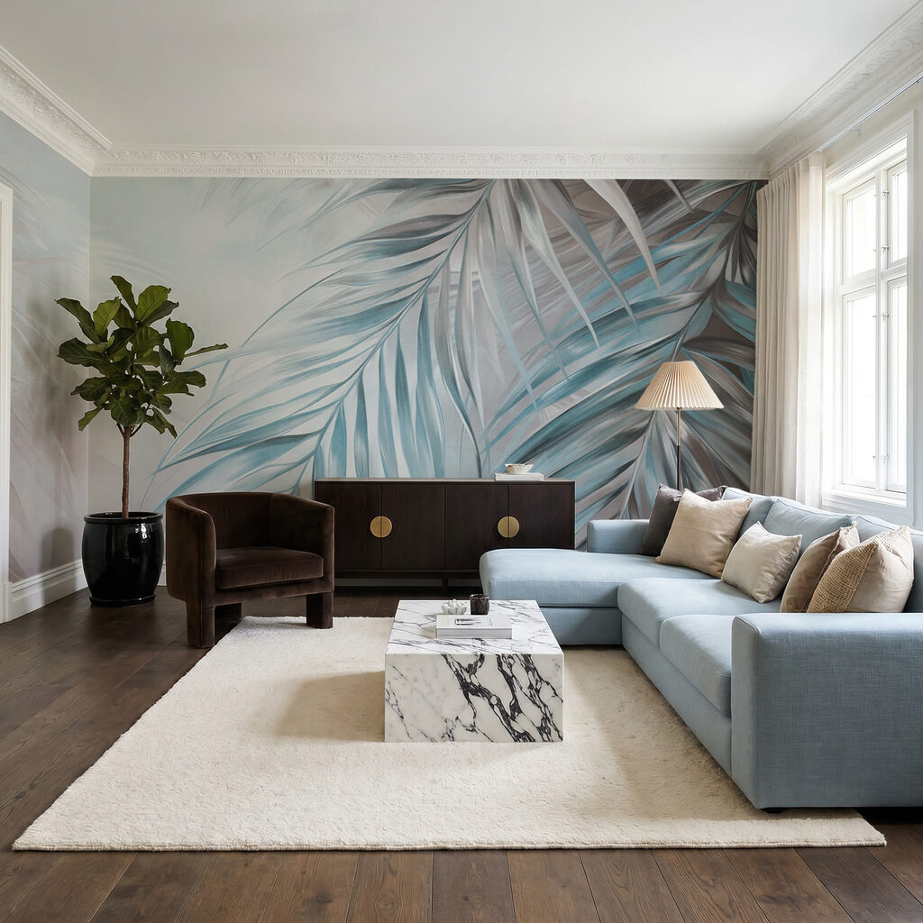 Folhas de palma curvadas — interior 1