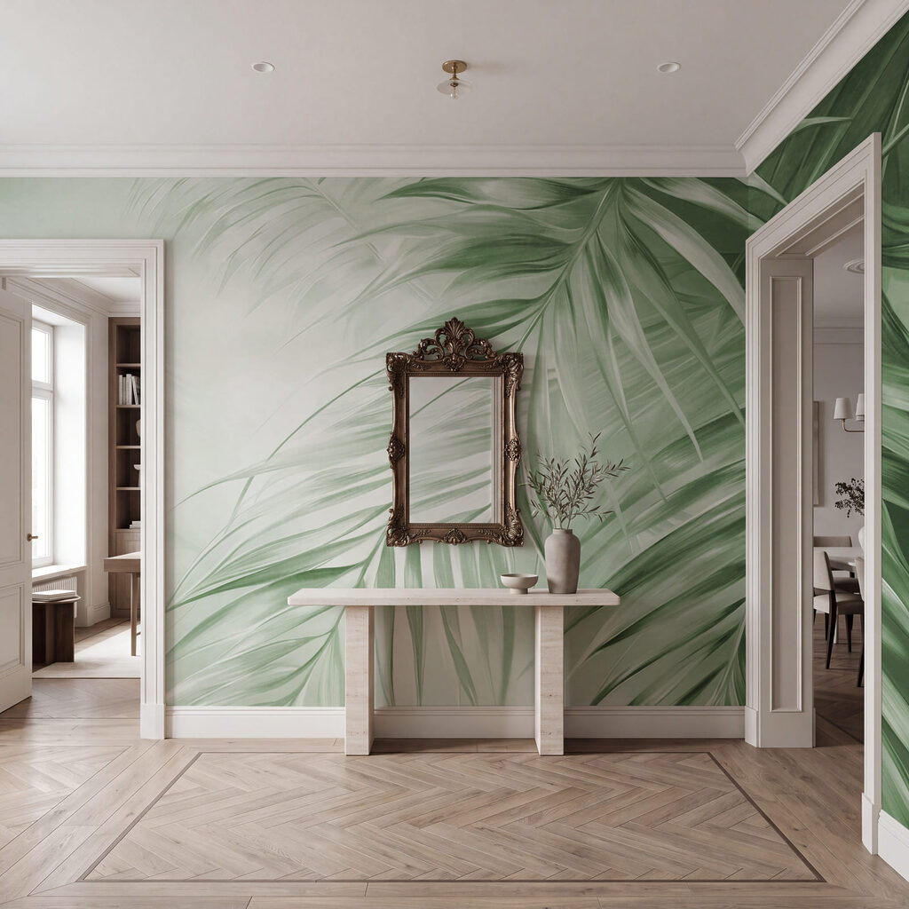 Folhas de palma curvadas — interior 3